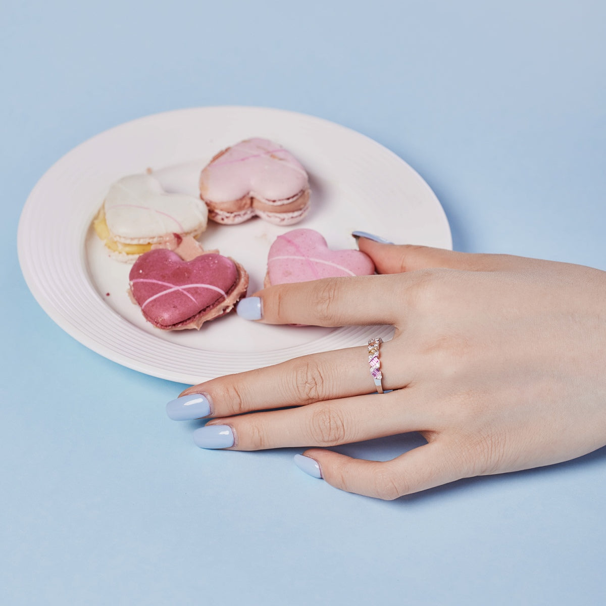 [LuckyStar]Delicate Vibrant Emerald Cut Daily Ring
