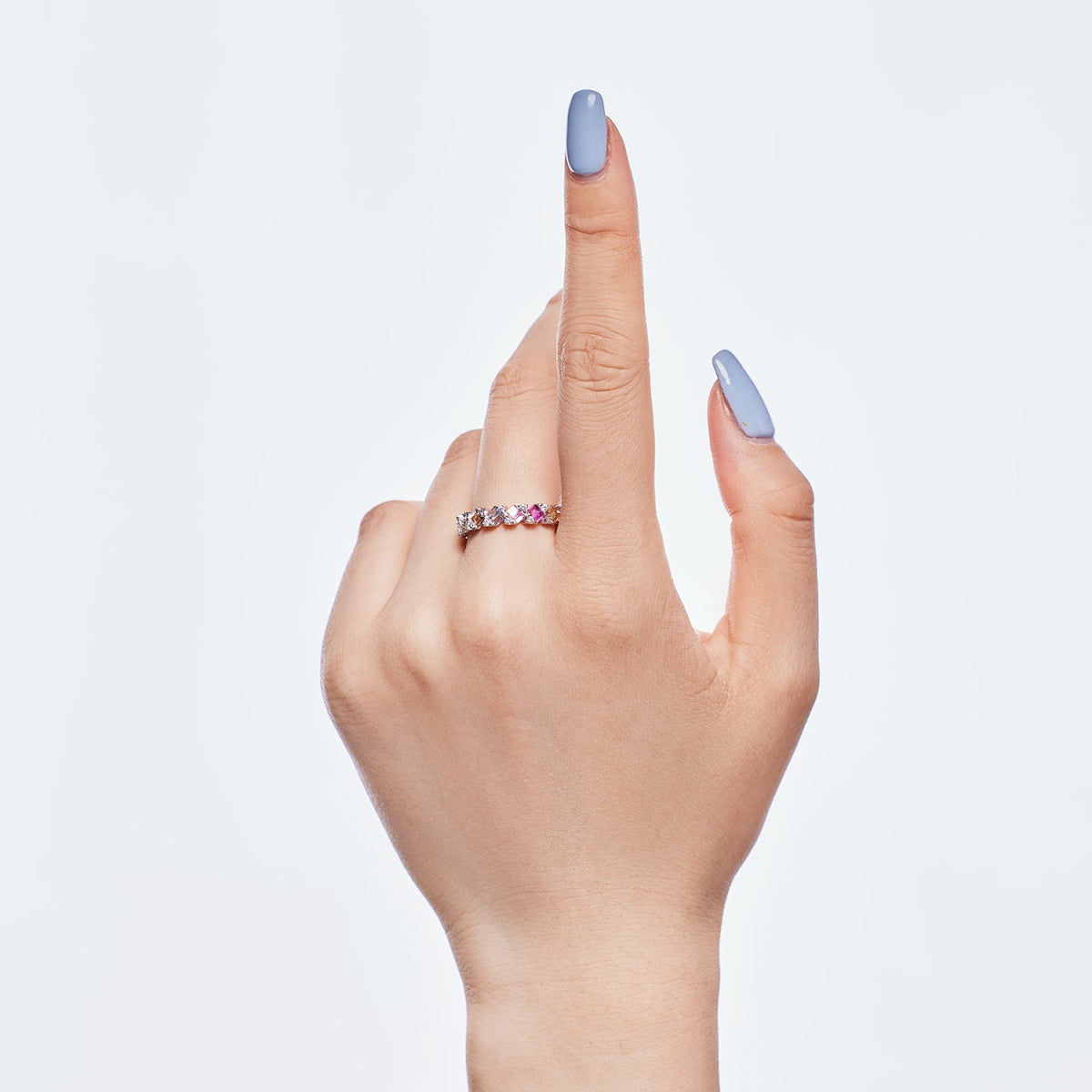 [LuckyStar]Delicate Vibrant Emerald Cut Daily Ring