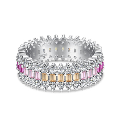 [LuckyStar]Ornate Colorful Radiant Cut Daily Ring