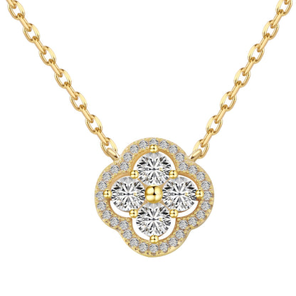 [LuckyStar]Exquisite Necklace With Four-Leaf Clover Flower Design