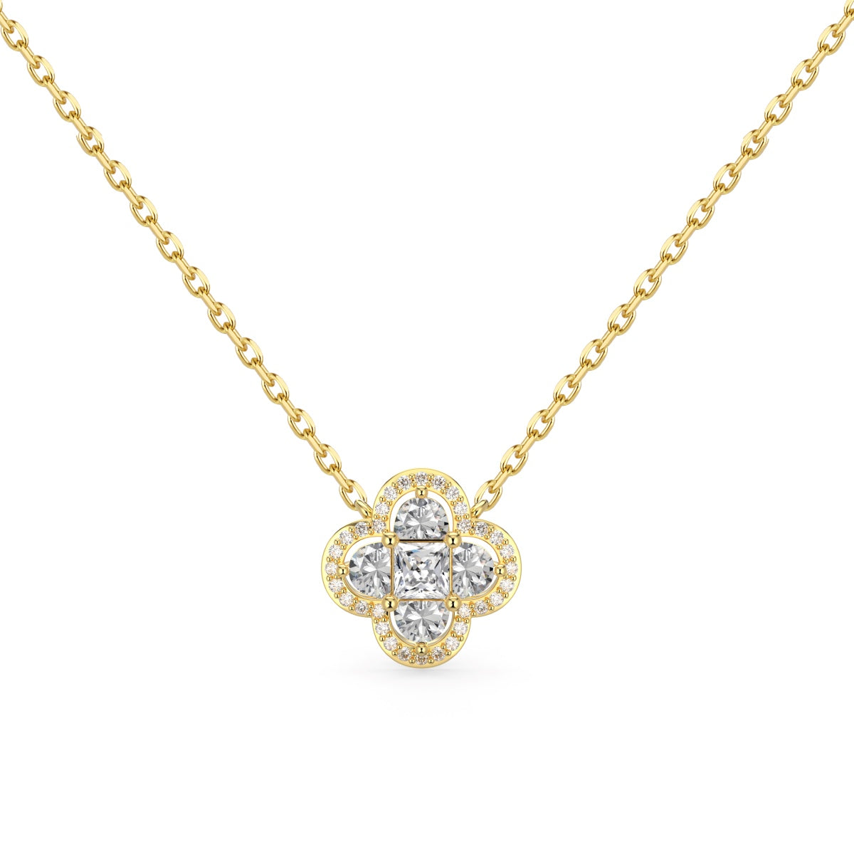 [LuckyStar]Spliced Lucky Four-Leaf Clover Versatile Necklace