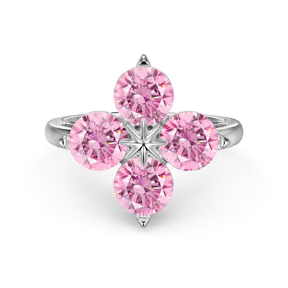 [LuckyStar]Four-Leaf Clover Eight-Pointed Star Ring