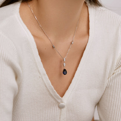 [LuckyStar]Dazzling Pear Cut Necklace