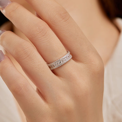 [LuckyStar]Delicate Colorful Round Cut Daily Ring