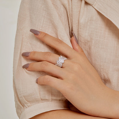 [LuckyStar]Luxurious Colorful Radiant Cut Daily Ring