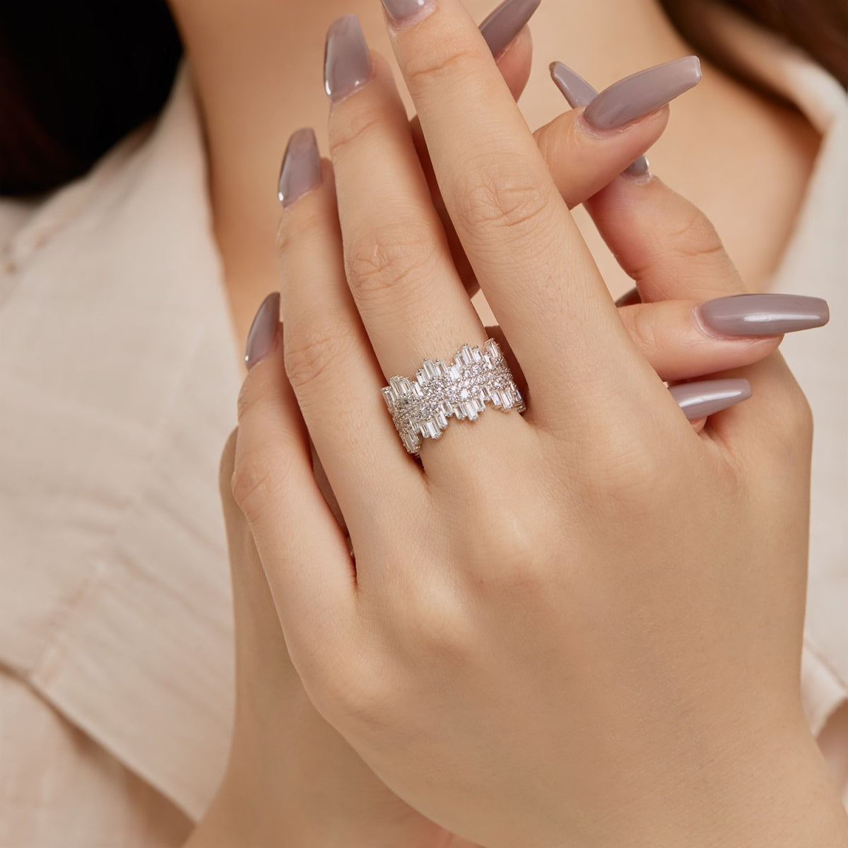 [LuckyStar]Luxurious Colorful Radiant Cut Daily Ring