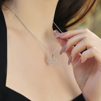 [LuckyStar]Four-Leaf Clover Hollow Design Exquisite Necklace