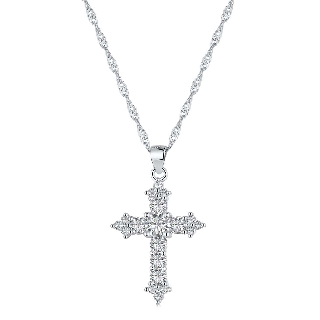 [LuckyStar]Delicate Cross Shape Necklace
