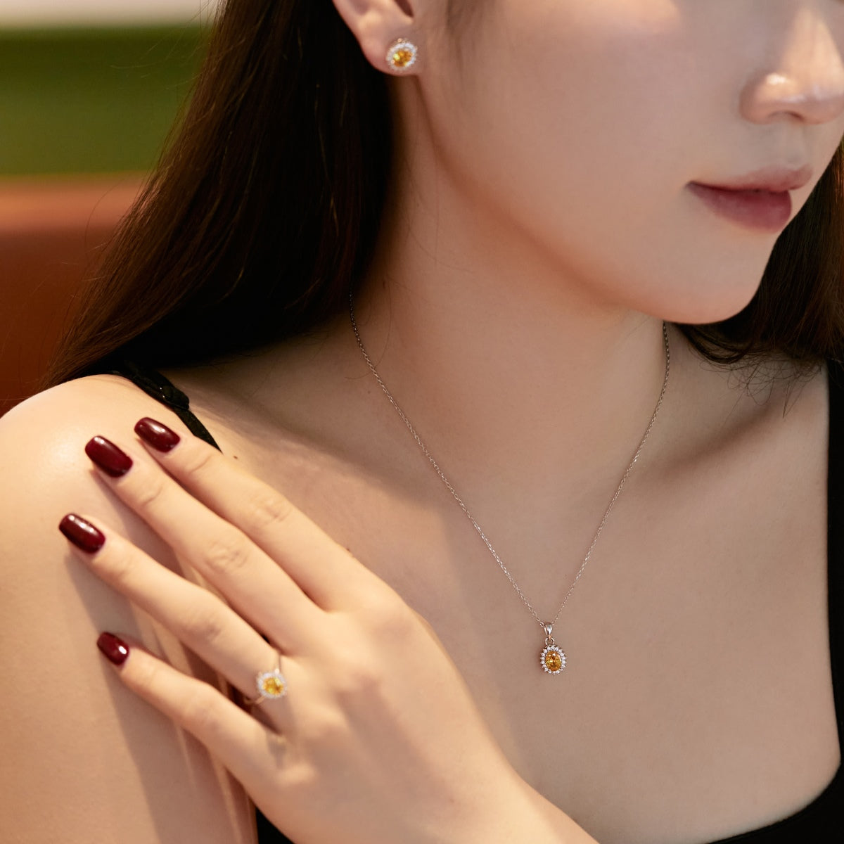 [LuckyStar]Delicate Radiant Oval Cut Daily Earrings