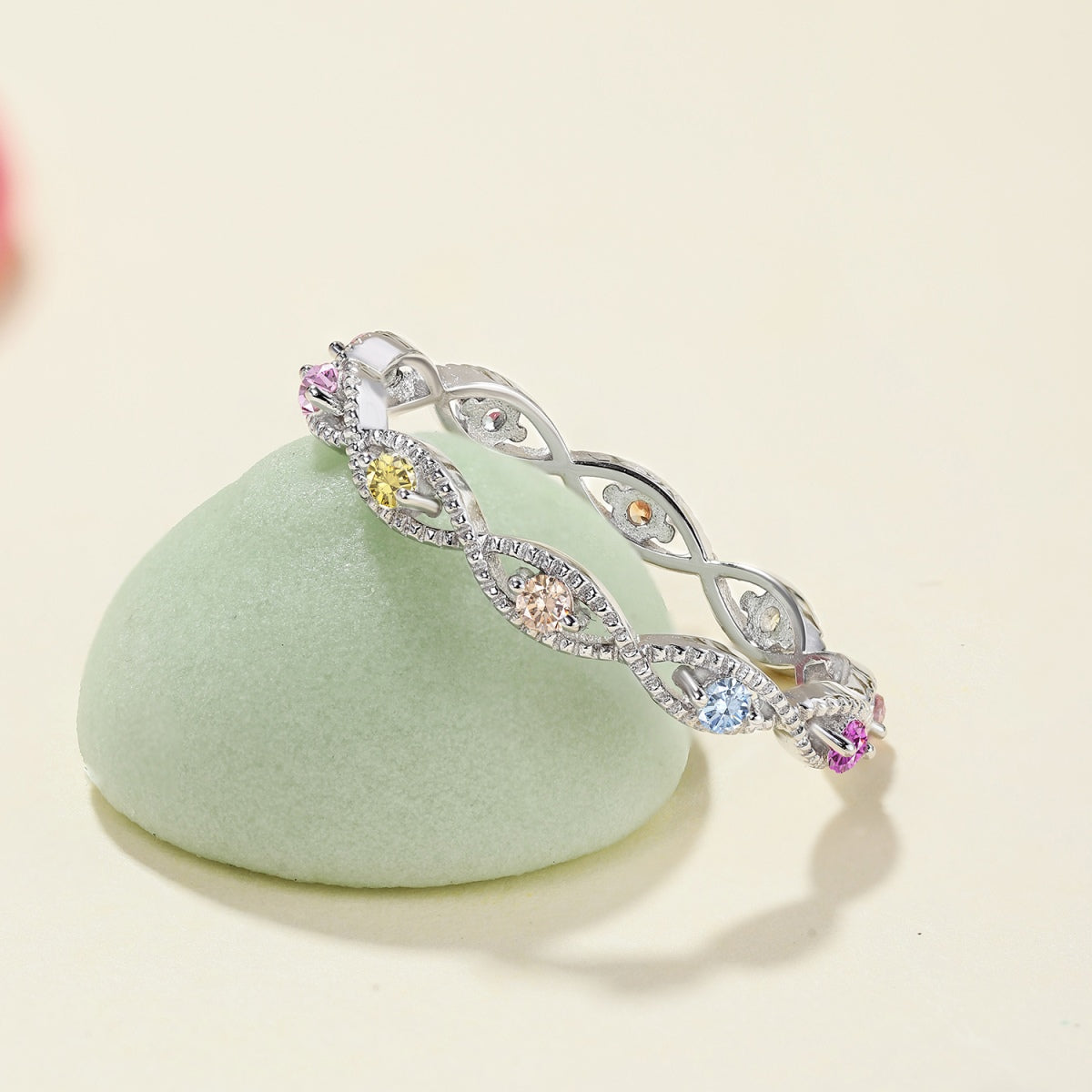 [LuckyStar]Elegant Energetic Round Cut Daily Ring