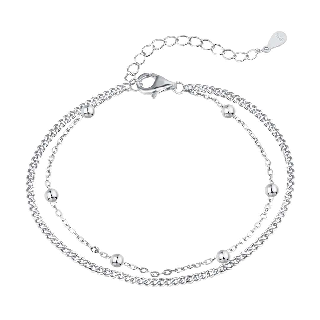 [LuckyStar]Delicate Bead Double Layer Bracelet