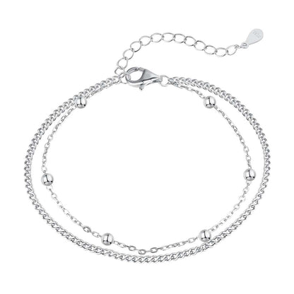 [LuckyStar]Delicate Bead Double Layer Bracelet