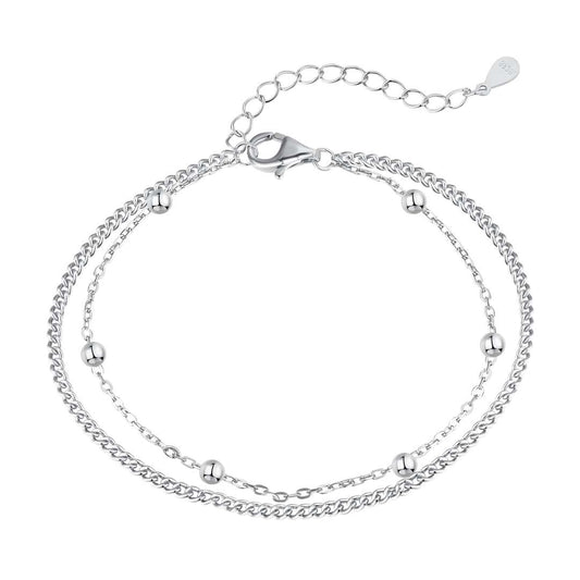 [LuckyStar]Delicate Bead Double Layer Bracelet