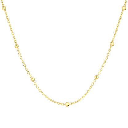 [LuckyStar]Small Bead Clavicle Chain Simple Necklace