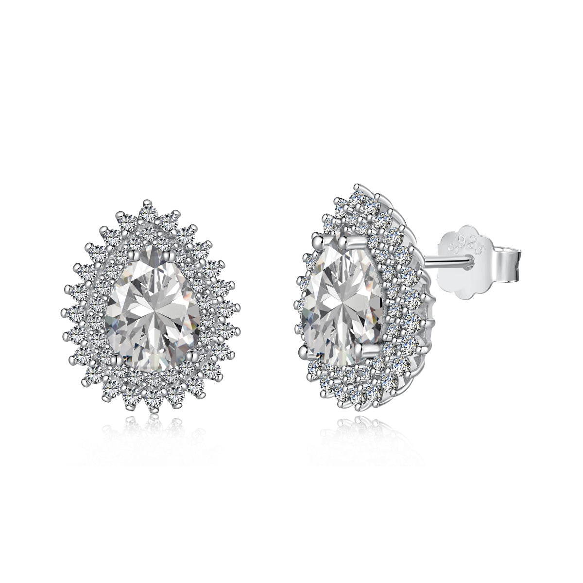 [LuckyStar]Delicate Gorgeous Pear Cut Daily Earrings