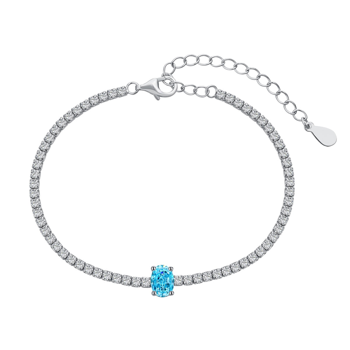 [LuckyStar]0.75 Carat Exquisite Oval Cut Daily Bracelet