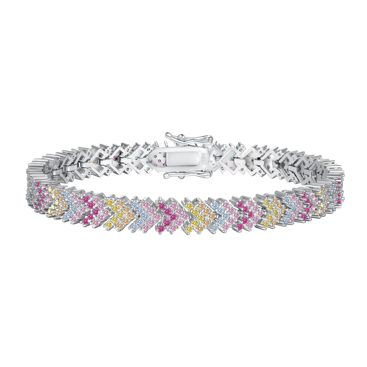 [LuckyStar]Ornate Sparkling Round Cut Party Bracelet