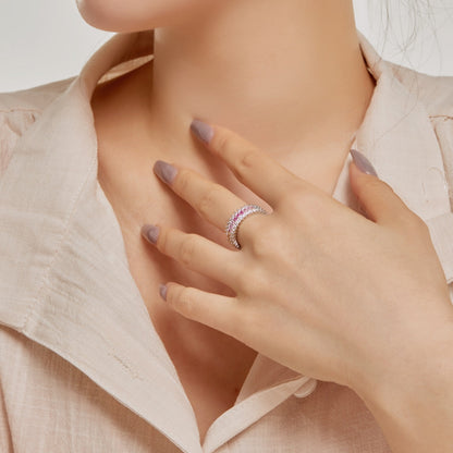 [LuckyStar]Ornate Colorful Radiant Cut Daily Ring