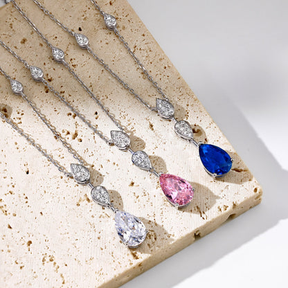 [LuckyStar]Dazzling Pear Cut Necklace