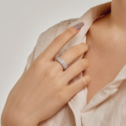 [LuckyStar]Ornate Colorful Radiant Cut Daily Ring