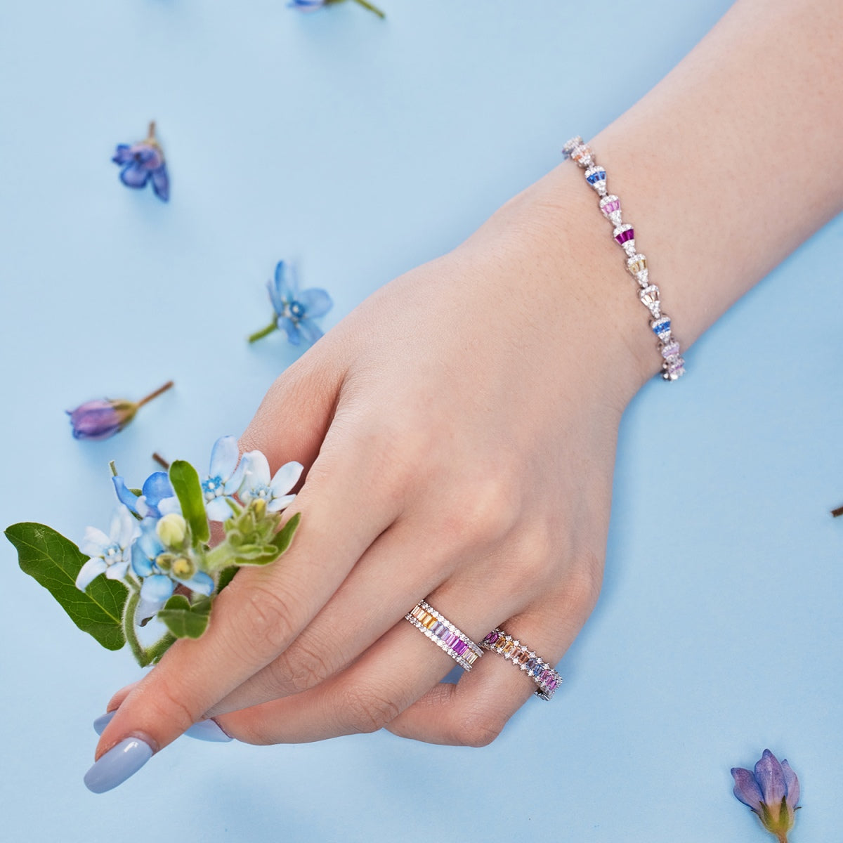 [LuckyStar]Radiant Water Drop Shape Daily Bracelet