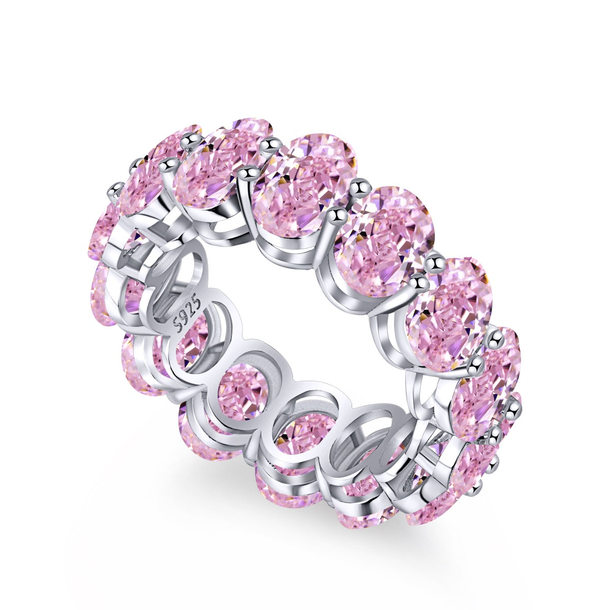 [LuckyStar]Dainty Elongated Cushion Cut Tennis Ring