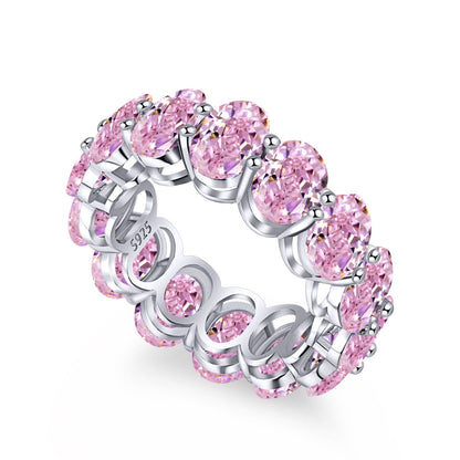 [LuckyStar]Dainty Elongated Cushion Cut Tennis Ring