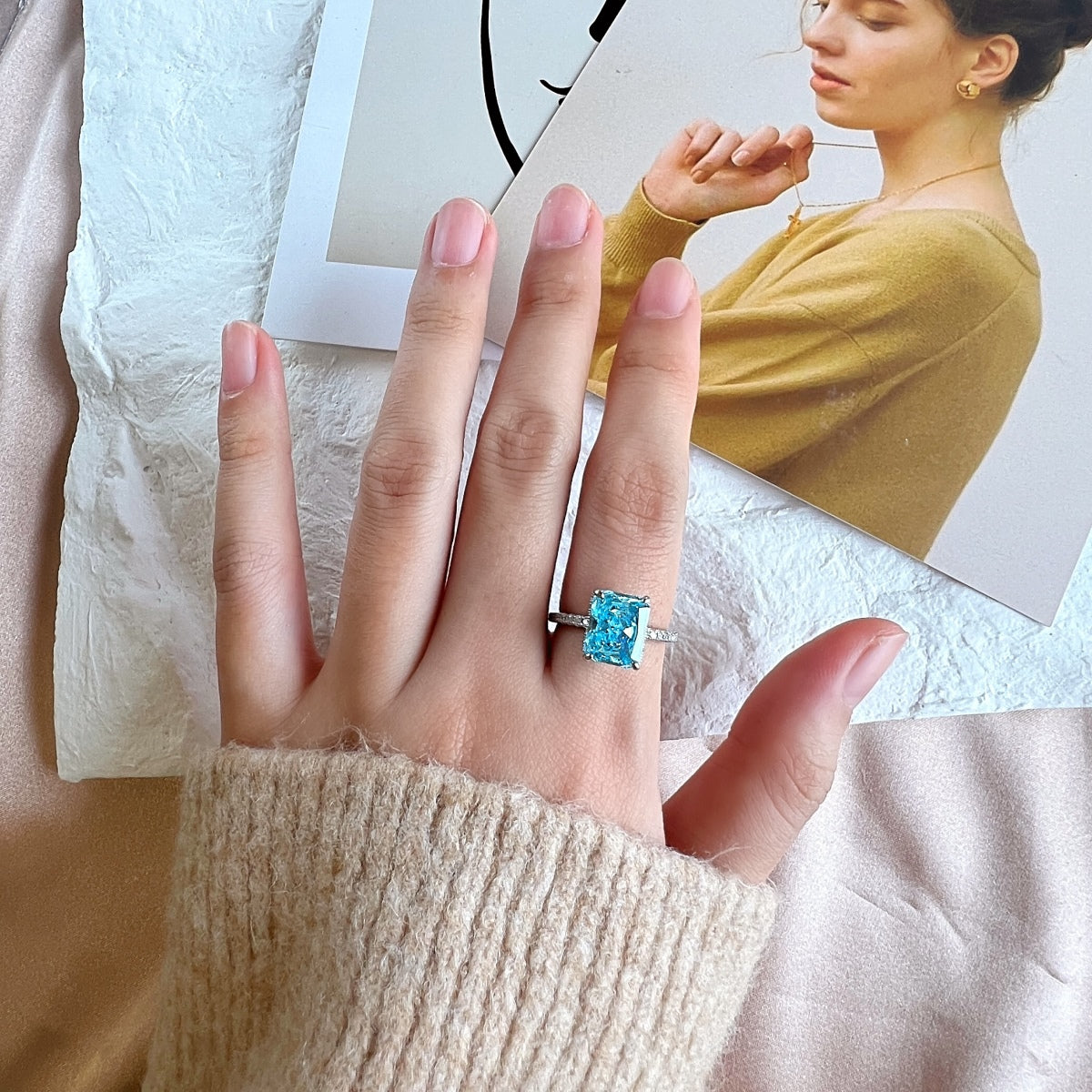 [LuckyStar]4,0 Karat Luxuriöser Verlobungsring