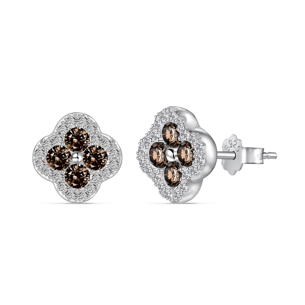 [LuckyStar]Four-Leaf Clover Flower Shaped Earrings