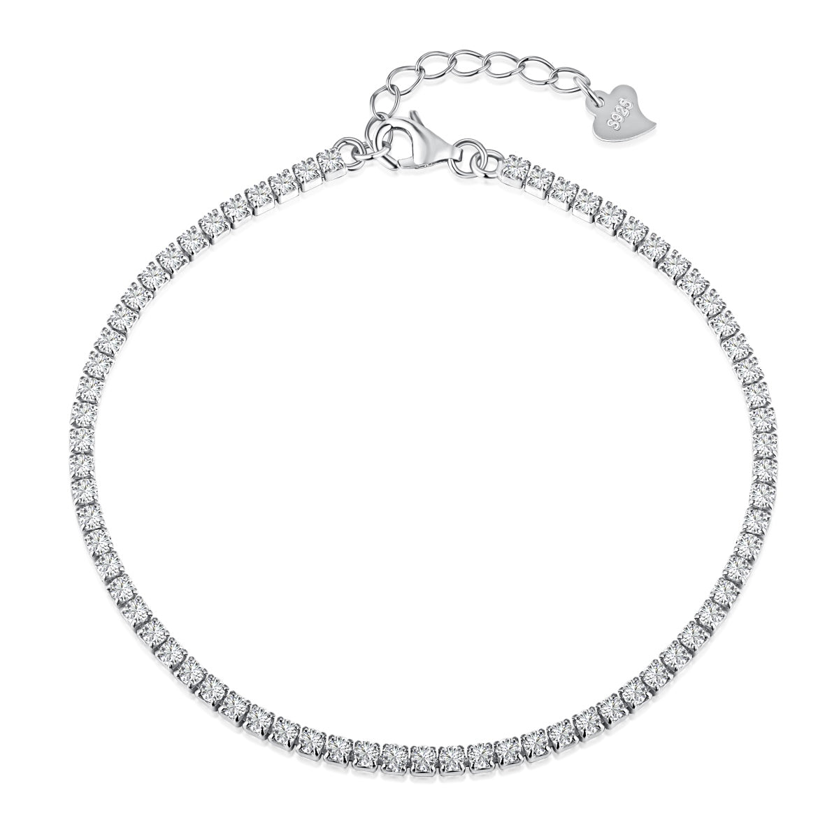 [LuckyStar]Radiant Shinning Princess Cut Tennis Bracelet
