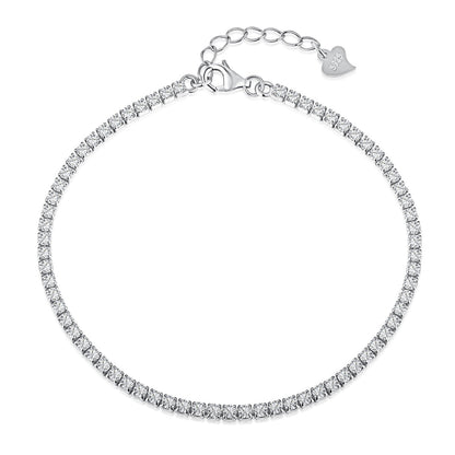 [LuckyStar]Radiant Shinning Princess Cut Tennis Bracelet