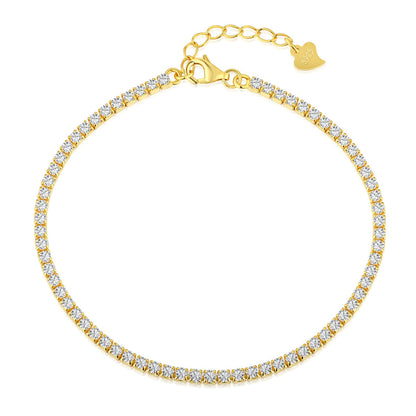 [LuckyStar]Radiant Shinning Princess Cut Tennis Bracelet
