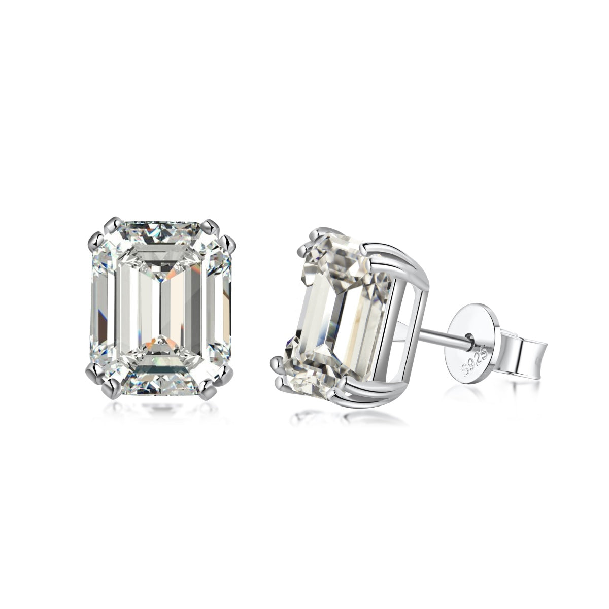 [LuckyStar]Dazzling Square Shape Earrings