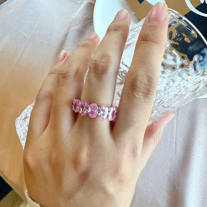[LuckyStar]Dainty Elongated Cushion Cut Tennis Ring