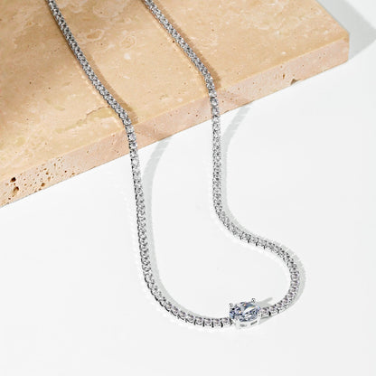 [LuckyStar]1.0 Carat Shining Oval Cut Necklace