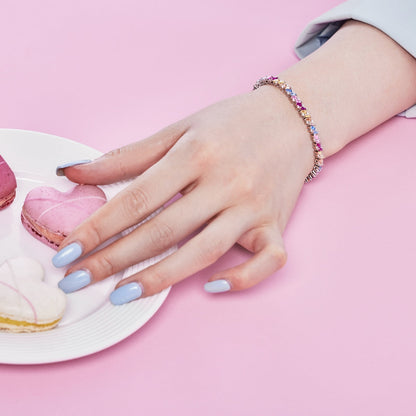 [LuckyStar]Ornate Sparkling Multi Cut Party Bracelet