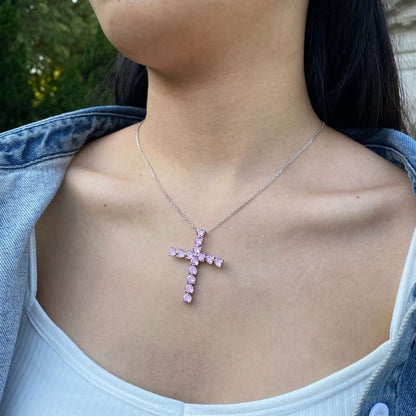 [LuckyStar]Radiant Cross Shape Necklace