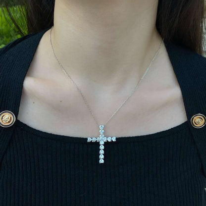 [LuckyStar]Radiant Cross Shape Necklace