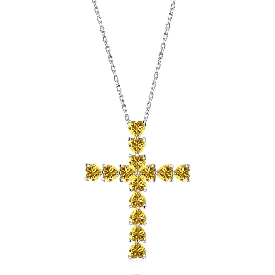 [LuckyStar]Radiant Cross Shape Necklace