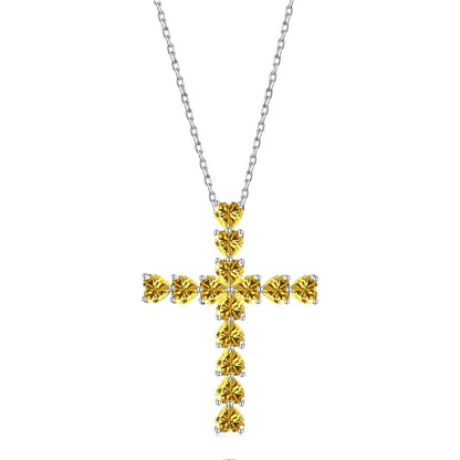 [LuckyStar]Radiant Cross Shape Necklace
