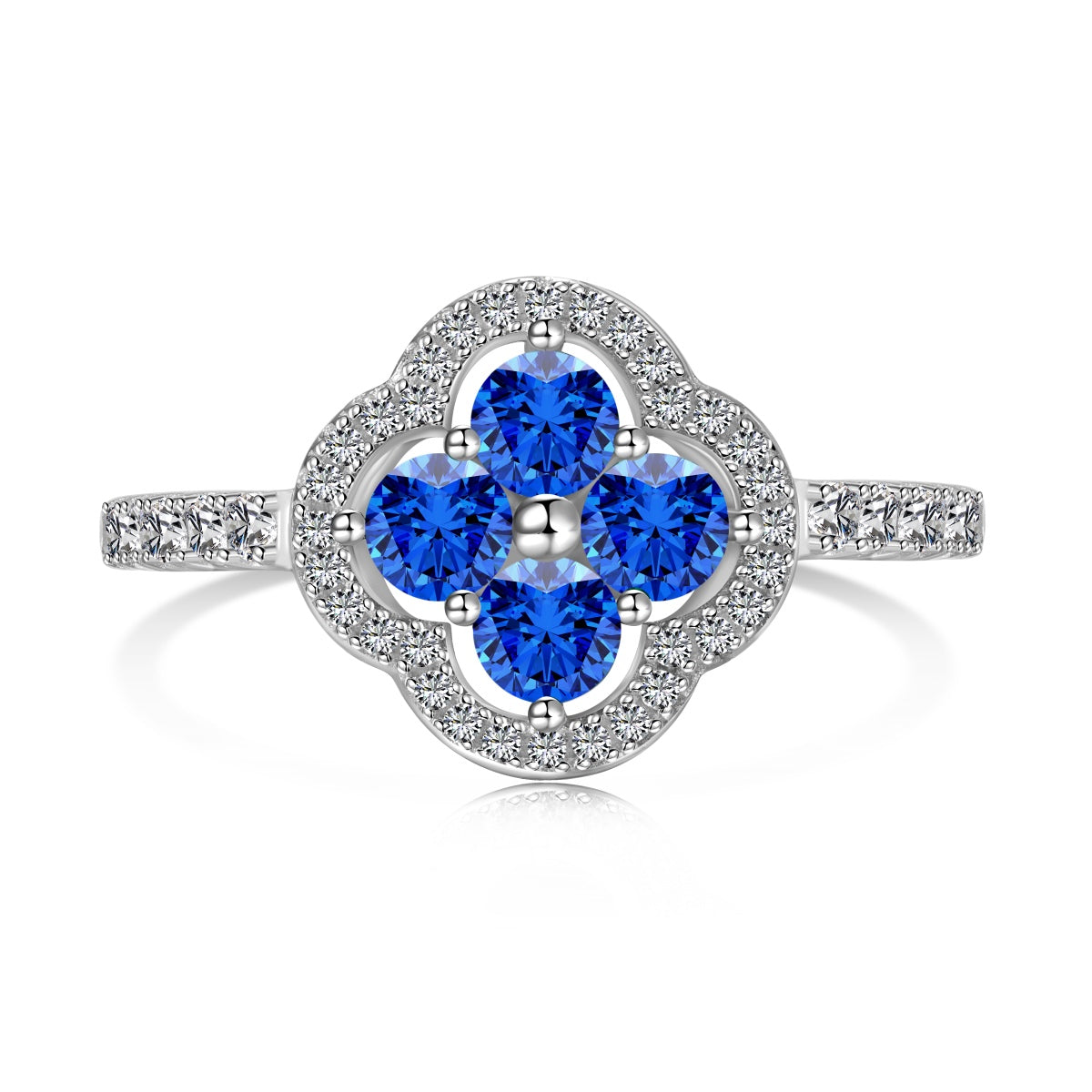 [LuckyStar]Four Leaf Clover Flower Design Ring