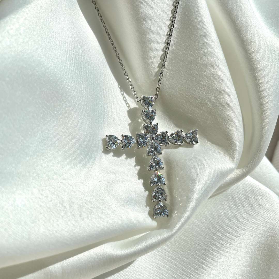[LuckyStar]Radiant Cross Shape Necklace