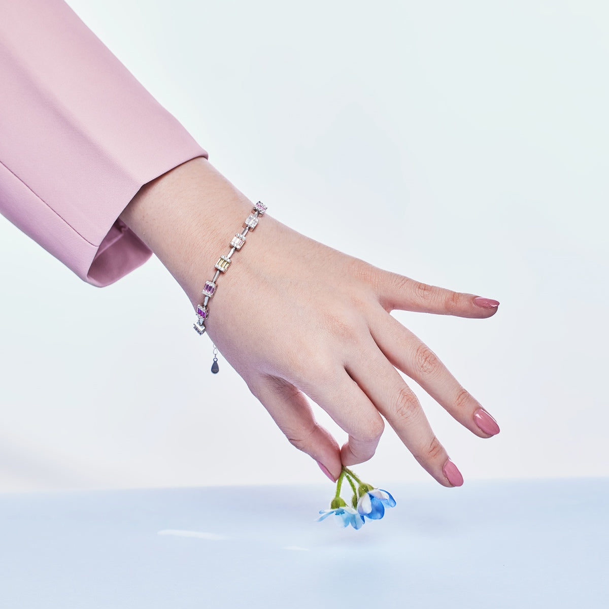 [LuckyStar]Dainty Charming Emerald Cut Daily Bracelet