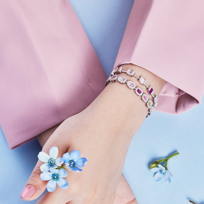 [LuckyStar]Dainty Charming Emerald Cut Daily Bracelet
