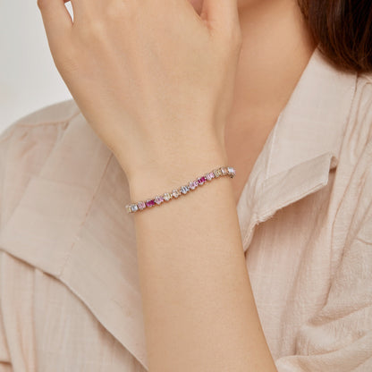 [LuckyStar]Delicate Colorful Emerald Cut Party Bracelet