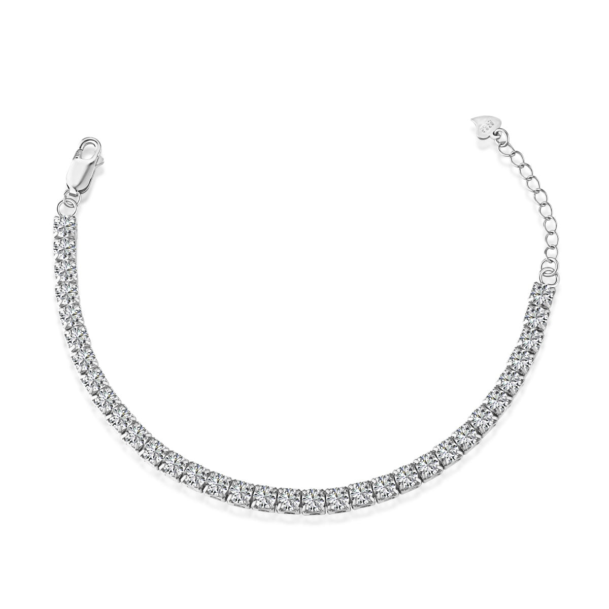 [LuckyStar]Sparkling Radiant Princess Cut Tennis Bracelet