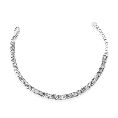 [LuckyStar]Sparkling Radiant Princess Cut Tennis Bracelet