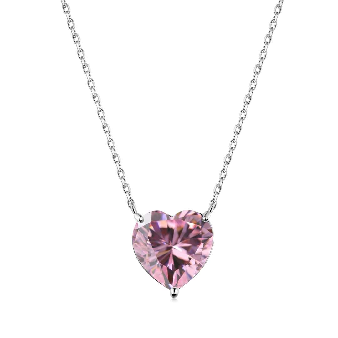 [LuckyStar]6.0 carat Radiant Heart Shape Necklace