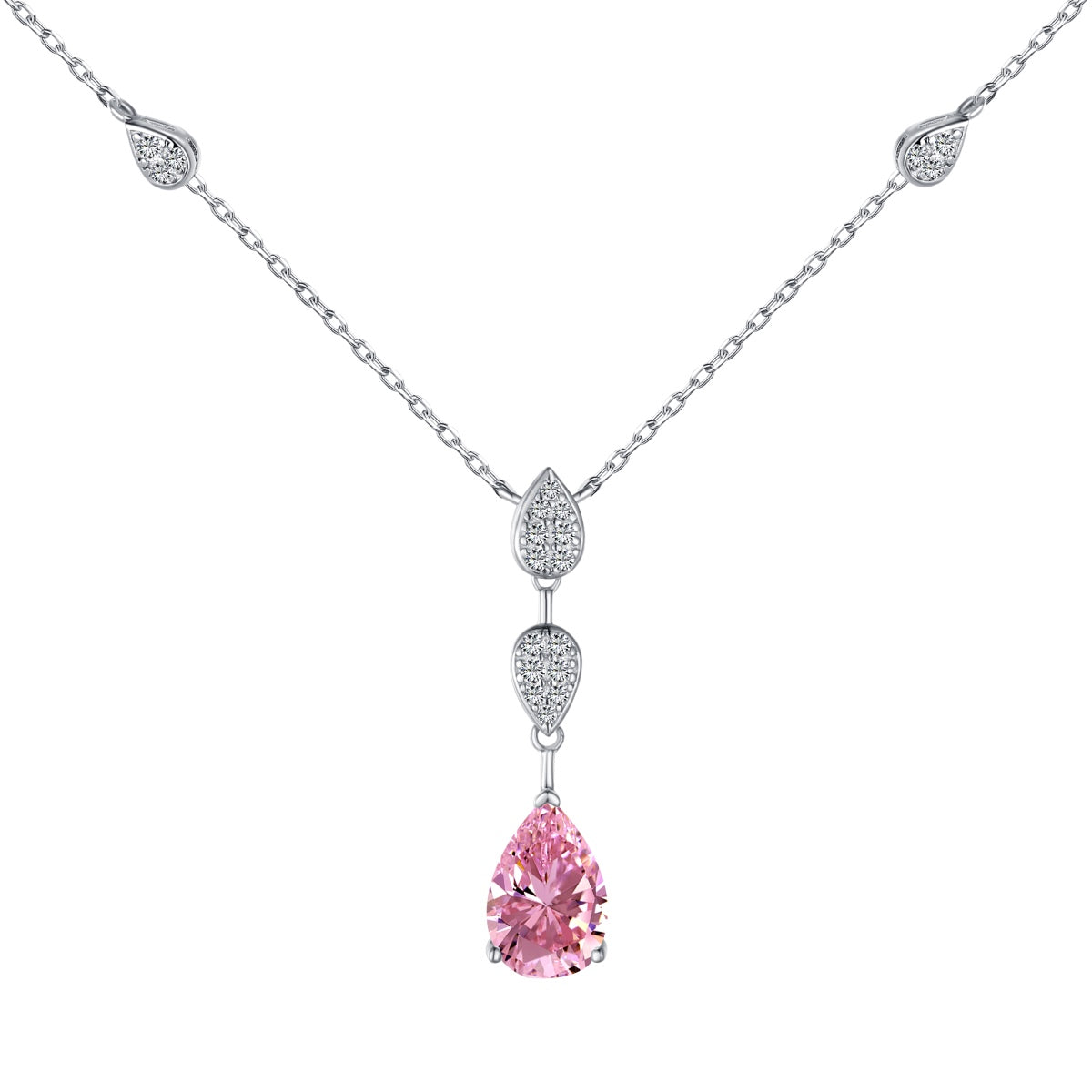 [LuckyStar]Dazzling Pear Cut Necklace