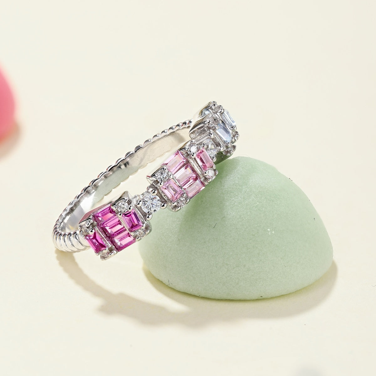 [LuckyStar]Unique Colorful Emerald Cut Party Ring